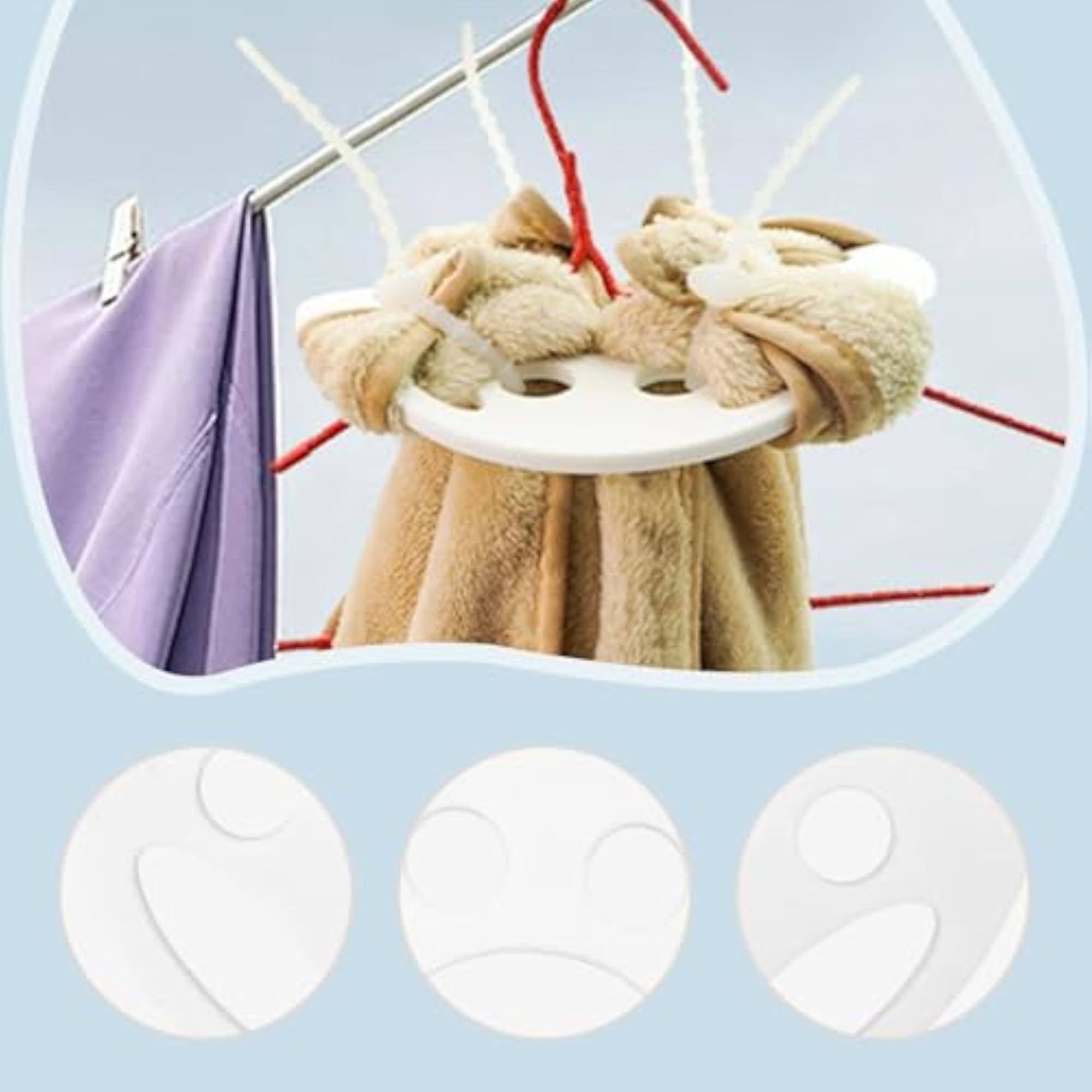 Bed Sheet Detangler Compact Gadget for Dryer Duvet Covers
