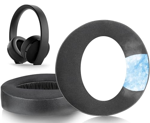 SOULWIT Replacement Earpads for Sony New Gold Wireless PlayStation PS4 (2018 Version) Headset, Ear Pads Cushions with High-Density Foam - 0080 CG Black by SOULWIT - Used condition - US$14.22