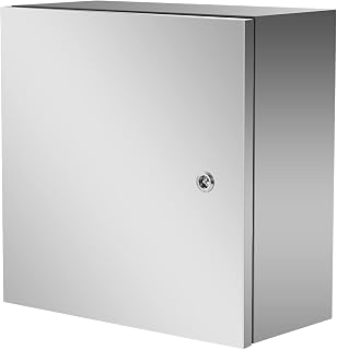 Electrical Enclosure 304 Stainless Steel, 12Hx12Wx8D NEMA 4X Electrical Box with Removable Inner Panel, Waterproof & Dustproof Ideal for Outdoor/Indoor Electrical Junction Box