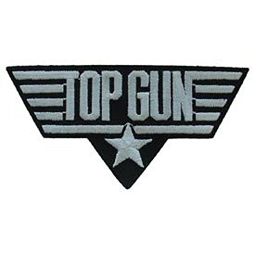 EagleEmblems PM0245 PM0245 Patch-USN TOP Gun White (4.25)
