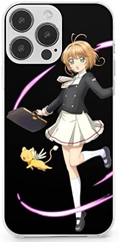iPhone13 Anime Happy Cardcaptor Sakura Phone Case Case for iPhone 13 Series, Shockproof Protective Phone Case Slim Thin Fit Cover Compatible with iPhone, iPhone13 Pro Max
