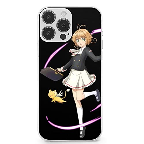 Iphone13 Anime Happy Cardcaptor Sakura Phone Case Case For Iphone 13 Series, Shockproof Protective Phone Case Slim Thin Fit Cover Compatible With Iphone, Iphone13 Pro Max #TOP14