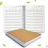 KOCHDIALOG Reservierungsbuch 2027 kleines stabiles Ringbuch A5 für Gastronomie und Hotel, Restaurant, Gastro, Pensionen, Ferienwohnung, Zimmerbelegungsplan, Buchungskalender, 1 Stück (2027)