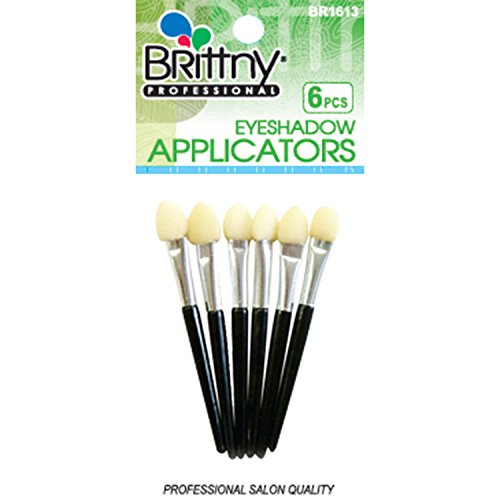 Brittny Professional Salon One Ended Eye Shadow Applicator 12 / 6-Packs (72 Pieces) Eye Shadow Brush, Eye Shadow, Applicator