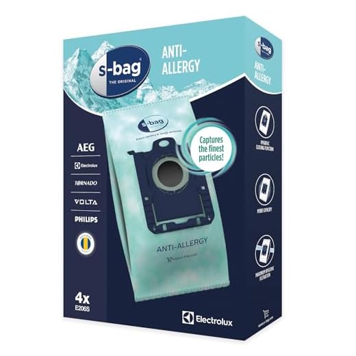 Electrolux E206S S-bag Hygiene Anti-Allergy Dammsugarpåsar, 4 påsar