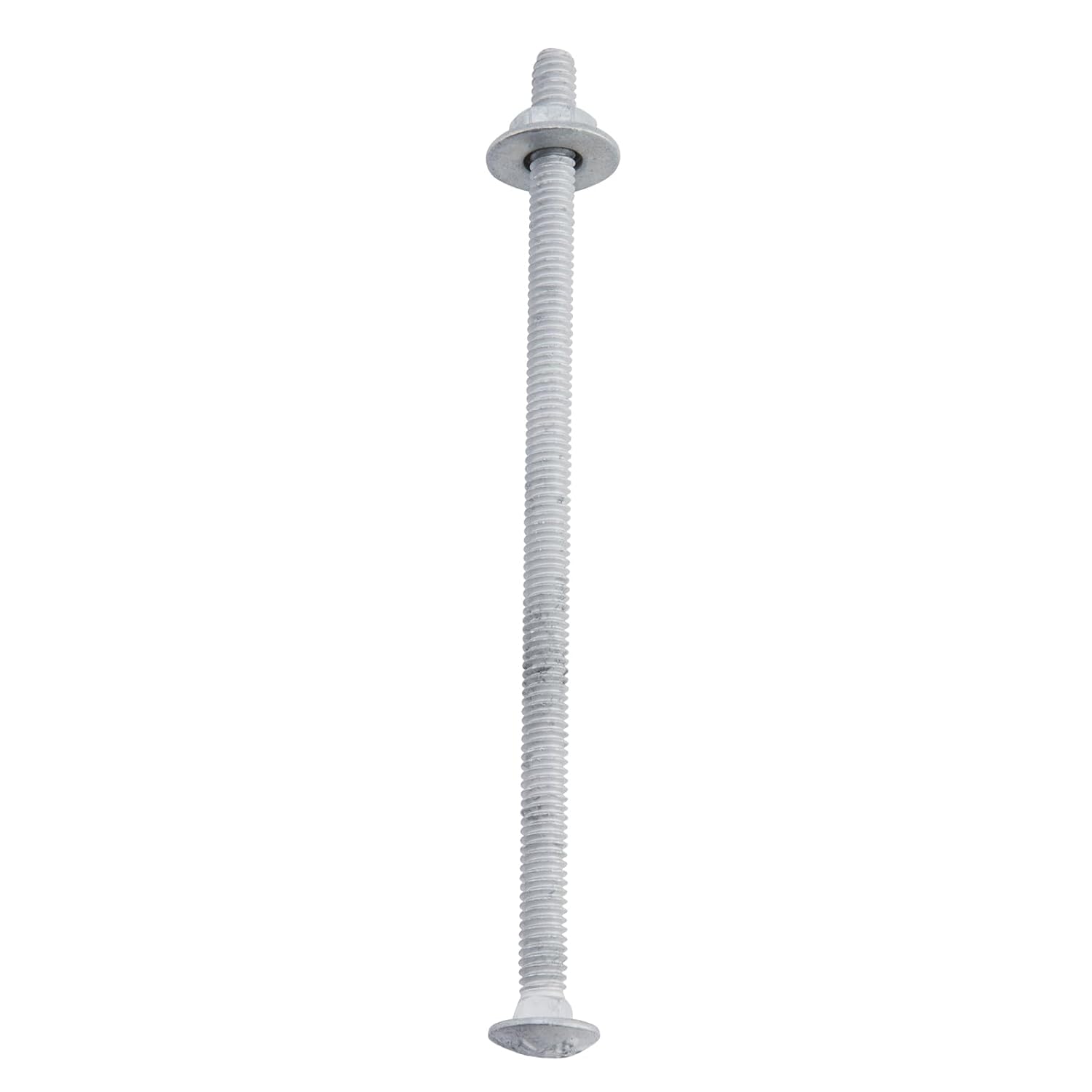 5/16" x 6" Carriage Bolts (25 PCS), Hot Dip Galvanized, Heavy Duty Round Head with Washers and Nuts