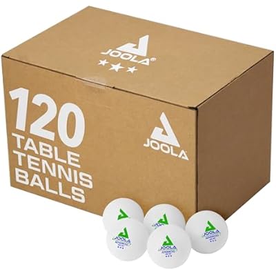 JOOLA Training 3 Star Table Tennis Balls - 40+mm Regulation Bulk Ping Pong Balls for Competition and Recreational Play - Fun as a Cat Toy - Indoor and Outdoor Compatible