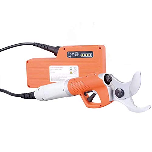 Tijeras de podar eléctricas profesionales Tijeras de podar eléctricas de 45 mm con mochila, Tijeras de jardín de árboles frutales 450W 36V 4400mah Batería de litio Tijera de podar eléctrica Huerto