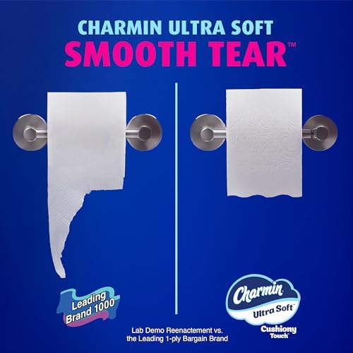 Charmin Ultra Soft Cushiony Touch Toilet Paper, 24 Family Mega = 123 Regular Rolls, White — view 8