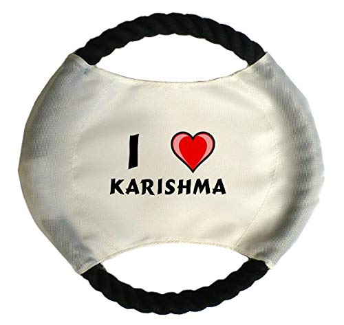 Personalised dog frisbee with name: Karishma (first name/surname/nickname)