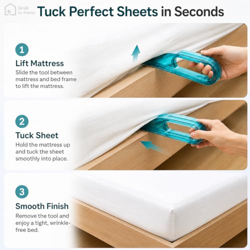 Image of Grab for Home 2 Pcs Mattress Lifter /Bedsheet Tucker Tool | plastic