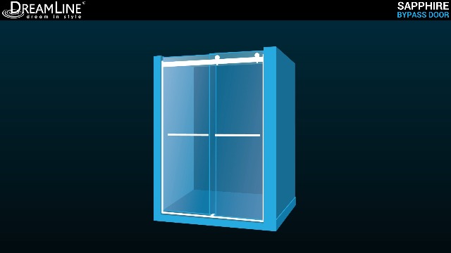 Amazon.com: DreamLine Sapphire 56-60 in. W x 76 in. H Semi