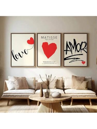 Toile rouge et noir pour raviver un mur vide avec un style moderne