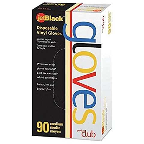 Jetblack Vinyl Glove, Black, Small, 90 Count Cover
