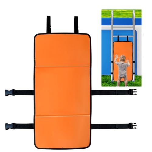 Pool Ladder Safety Guard with PP Board, 15x31.1in