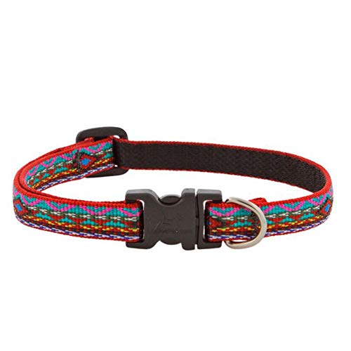 Lupine Dog Collar 1/2" Wide El Paso Design adjusts 10-16" Long