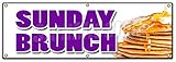 72' Sunday Brunch Banner Sign Breakfast Lunch Champagne Buffet Egg Benedict