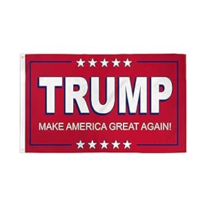 AZ FLAG – Donald Trump Red Flag – 3×5 Ft – 100D Polyester Us President Banner with Two Metal Grommets – Fade Resistant – Vivid Colors – 3′ x 5′ Feet – 150×90 Cm