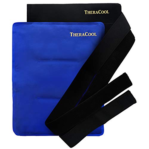 Ice Packs for Injuries Reusable Large Hot Cold Gel Pad Wrap w/Strap