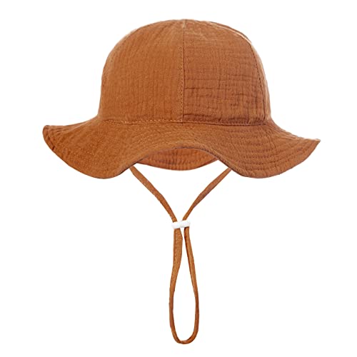 Infant Cap Girls Boys Spring Autumn Outdoor Shade Solid Color Sunscreen Hat Fisherman Hat Toddler Ha