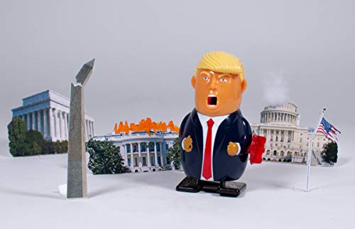 Trumpzilla - Wind Up Walking Sparking Donald Trump - Improved with More Sparks