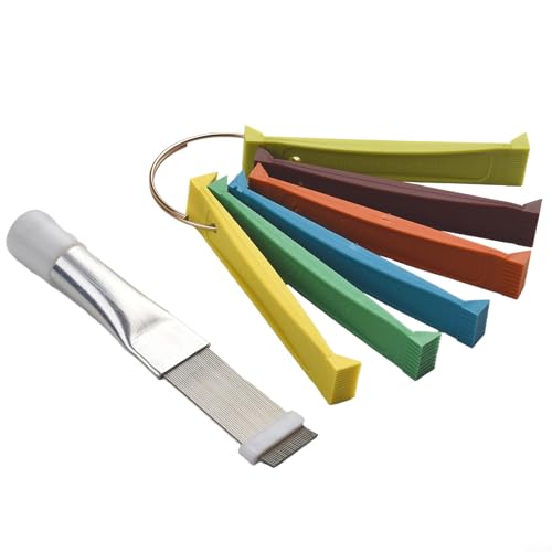 6 Pcs Air Conditioner Fin Cleaner Set For Straightening And Cleaning, Ac Fin Comb Condenser Fin Straightener, Evaporator Radiator Repair Clean Tool