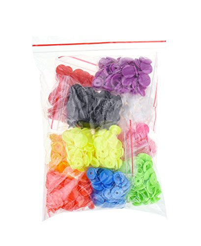 150 Sets Snap Kits, T5 10 Colors Snap Fastener Kit Plastic Resin, Buttons Fastener Set For Clothing Diapers Bibs Rain Coat Crafting #TOP3