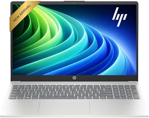 HP 15.6 Touchscreen Laptop Computer • 2026 Edition • Intel 6 Cores i3 CPU • 8GB RAM • 256GB SSD • Windows 11 with Office 365 for The Web • w/o Mouse