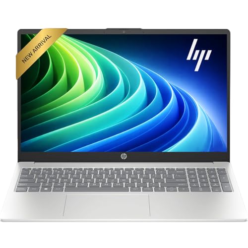 HP 15.6 Touchscreen Laptop Computer • 2026 Edition • Intel 6 Cores i3 CPU • 8GB RAM • 256GB SSD • Windows 11 with Office 365 for The Web • w/o Mouse