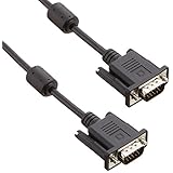 バッファロー BUFFALO ディスプレイケーブル 極細 D-Sub15:D-Sub15 コア付 黒 2.0m BSDCV20BK