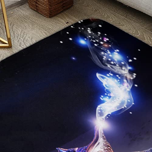 Flannel Rug 60X90Cmmagical Aladdin Lamp Soft Flannel Microfiber Bathroom Carpet Non-Slip Floor Mat Bathtub Accessories Ljn #TOP4