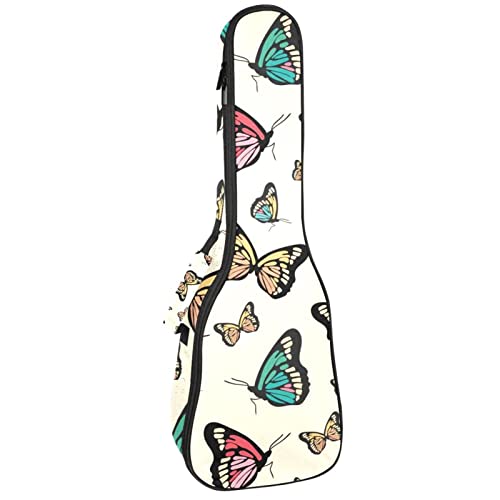 Housse pour ukulélé avec motif papillons de 10 mm d’épaisseur et rembourrage en éponge de 53,3 cm avec sangles réglables… - Les Beatles, Paul McCartney, John Lennon, RIngo Starr, George Harrison Housse pour ukulélé avec motif papillons de 10 mm d'épaisseur et rembourrage en éponge de 53,3 cm avec sangles réglables…