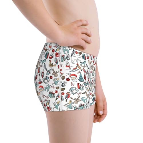 Boys' Cotton Boxer Brief Soft Underwear-Christmas Elements2