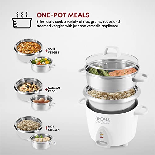 Aroma Housewares Stainless Steel Rice Cooker and Steamer #TOP13