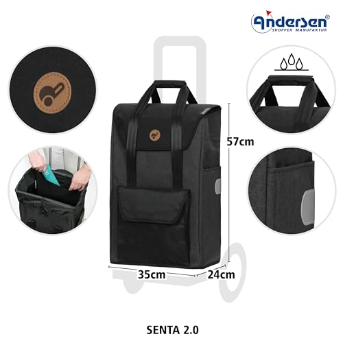 Einkaufstrolley mit Sitzfunktion und Einkaufstasche von Andersen
