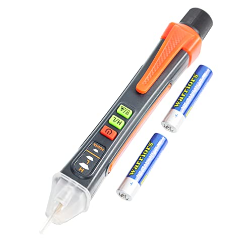 Binval Voltage Tester Non-Contact Voltage Tester with Dual Range AC 12V/48V-1000V Electrical Tester with LCD Display Wire Breakpoint Finder Live Wire Tester with Buzzer Alarm and Flashligh