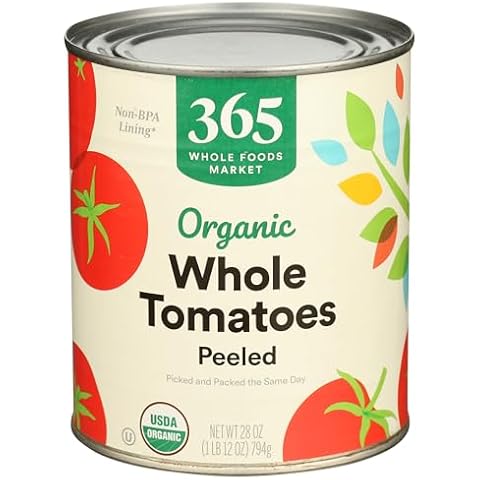 Whole Foods Organic Peeled Tomatoes 28 oz Cover