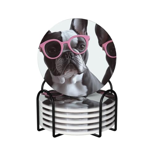 Dessous de verre absorbant en céramique pour table basse sans tache - 2