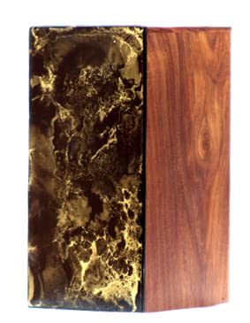 Rosewood Urn for Human Ashes Adult - Resin Cremation Urn for Ashes - Urn for Male - Urn for Female - Wooden Decorative Urn - Urn for Dad/Mom (XSmall)