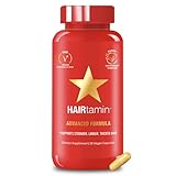 HAIRtamin Biotin Fast Hair Growth Vitamins | Best Vegetarian Supplement for Hair, Skin & Nails with Zinc, Turmeric, Vitamin C, Vitamin D, Vitamin B- 12 | Certified Gluten-Free (30 Veggie Capsules)