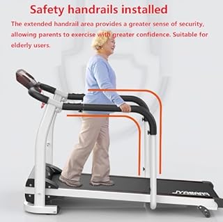 Tapis de Course pour Seniors - Tapis de Course Senior avec Longues Mains courantes - Tapis de Course Pliable pour la Maison avec Appareil de Fitness de récupération pour Les Personnes âgées