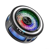 Dispositivo di raffreddamento magnetico per telefono con controllo della temperatura, luci RGB display digitale semiconduttore dispositivo di raffreddamento per giochi e uso mobile (nero)