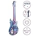Lexibook, Disney Stitch, Electronic Guitar with Microphone and Glasses for Stylish Singing, 2 Game Modes, Demo Melodies, Light Effects, Blue, K260D