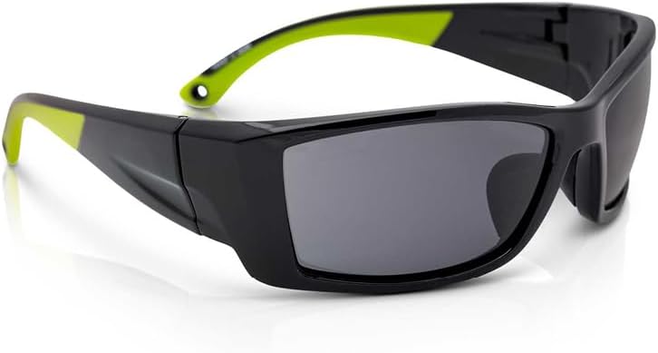 Sellstrom S72401 XP460 SAFETY GLASSES - SMOKE, ANTI-FOG, BLACK/GREEN (K & N Rated)