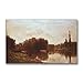 The Confluence of the River by Charles Daubigny, 12x24-Inch Canvas Wall Art