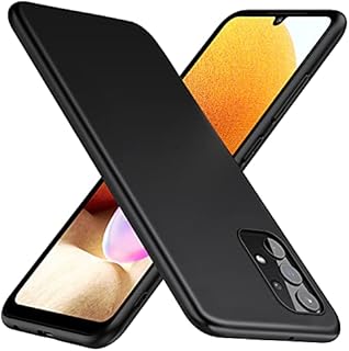 TesRank Samsung Galaxy A32 4G Case, Soft TPU Cover Matte [Anti-scratch] [Anti-fingerprint] for Samsung Galaxy A32 4G-Black
