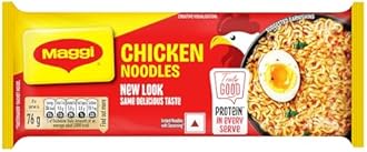 MAGGI 2-Minute Chicken Instant Noodles with Great Taste & Aroma, Protein in Every Serve, Ready to Cook Noodles, 284g/304g (weight may vary)
