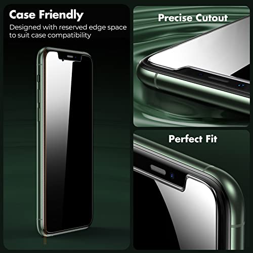 Image of UNBREAKcable 2 Pack Privacy Screen Protector for iPhone 11 Pro Max /Xs Max, Shatterproof Tempered Glass [True 28Anti Spy] [9H Hardness] [Easy Installation] Protector for Apple 6.5 inch