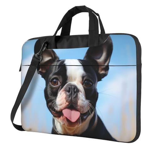 Housse ordinateur Boston Terrier une touche de tendresse antichoc