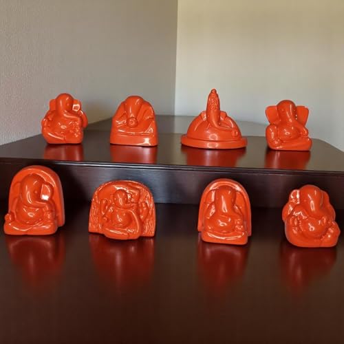 Image of KariGhar Ashtavinayak Ganesh Ji /Ganpati Bappa Murti Perfect for Office Table,Study Table, House Warming, Home, Puja Ghar, Decoration & Gifting 2 inch Religious